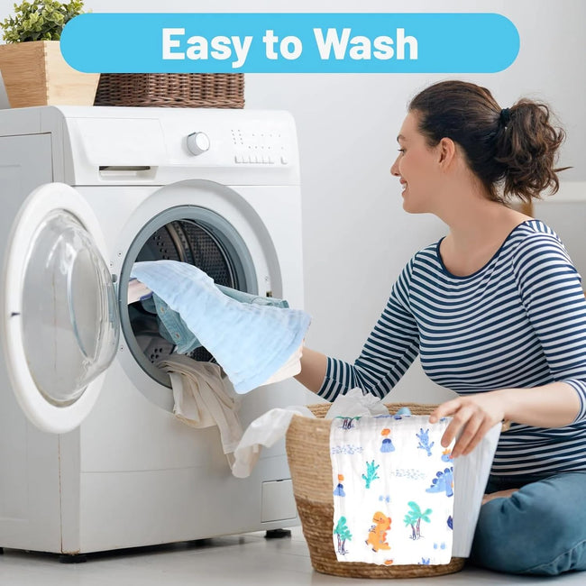 KASSY POP Kids Muslin Cotton Bath Towel, Blanket, Swaddle,105 X 105 cm - Bear Print