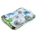 Kassy Pop Baby Baby Plush Microfiber Fleece Blankets for 0-2 Years, 30 x 40 inches - Elephant Print