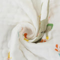 Kassy Pop 100% Bamboo Cotton Baby Swaddle Wrap Cum Receiving Blanket, 110x110 cm - Rabbit Print