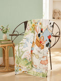 Kassy Pop 100% Bamboo Cotton Baby Swaddle Wrap Cum Receiving Blanket, 110x110 cm - Jungle Print 1