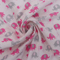 KASSY POP Baby Cotton Flannel Wrapping Sheets Blankets Swaddles (0-1.5 Years), Pack of 4 - Animal Print