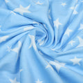 Kassy Pop Double Layer Minky Multipurpose Receiving Blanket Wrapping Sheet - Blue Star