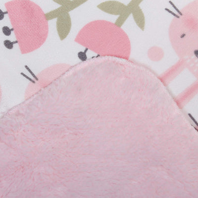 Kassy Pop Baby Baby Plush Microfiber Fleece Blankets for 0-2 Years, 30 x 40 inches - Tulip Print