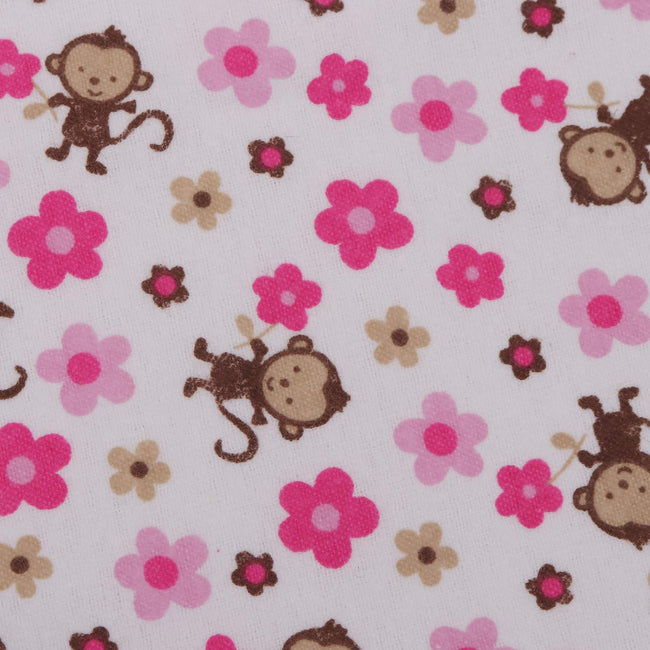 KASSY POP Baby Cotton Flannel Wrapping Sheets Blankets Swaddles (0-1.5 Years), Pack of 4 - Animal Print