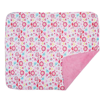 Kassy Pop Baby Baby Plush Microfiber Fleece Blankets for 0-2 Years, 30 x 40 inches - Floral Print