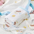 Kassy Pop 100% Bamboo Cotton Baby Swaddle Wrap Cum Receiving Blanket, 110x110 cm - Teddy Moon