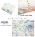 KASSY POP Kids Muslin Cotton Bath Towel, Blanket, Swaddle,105 X 105 cm - Blue Whale