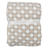 Kassy Pop Soft Fleece Multipurpose Receiving Blanket Wrapping Sheet - Beige