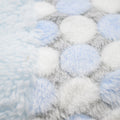 Kassy Pop Soft Fleece Multipurpose Receiving Blanket Wrapping Sheet - Blue