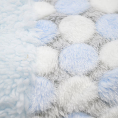 Kassy Pop Soft Fleece Multipurpose Receiving Blanket Wrapping Sheet - Blue