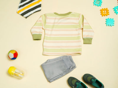 KASSY POP Soccer Champion Baby T-shirt and Pajamas Set for Kids - Green