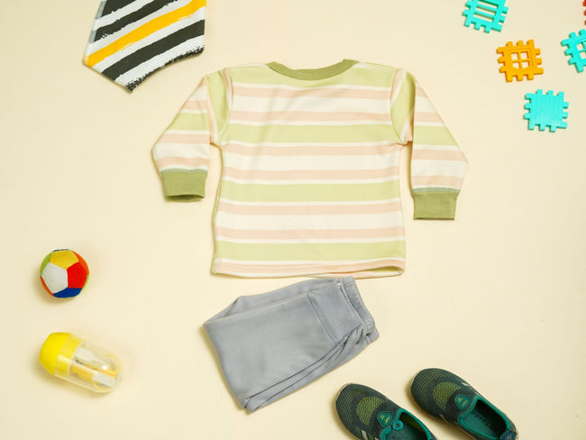 KASSY POP Soccer Champion Baby T-shirt and Pajamas Set for Kids - Green