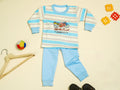 KASSY POP Hit The Road Baby T-shirt and Pajamas Set for Kids - Blue