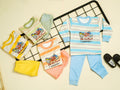 KASSY POP Hit The Road Baby T-shirt and Pajamas Set for Kids - Yellow