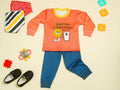 KASSY POP Better Together Baby  T-shirt and Pajamas Set for Kids - Peach