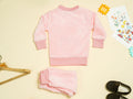 KASSY POP Teddy Wink Baby Fleece T-shirt and Pajamas Set for Kids -  Baby Pink
