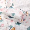 KASSY POP Kids Muslin Cotton Bath Towel, Blanket, Swaddle,105 X 105 cm - Forest