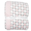 Kassy Pop Soft Fleece Multipurpose Receiving Blanket Wrapping Sheet - Pink