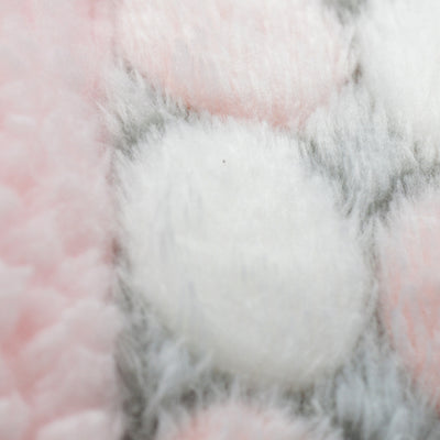 Kassy Pop Soft Fleece Multipurpose Receiving Blanket Wrapping Sheet - Pink