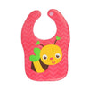 KASSY POP Waterproof Silicone Baby Feeding Bibs, Velcro Closure - Honey Bee Print