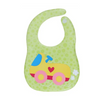 KASSY POP Waterproof Silicone Baby Feeding Bibs, Velcro Closure - Toy Car Print