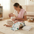 KASSY POP Kids Muslin Cotton Bath Towel, Blanket, Swaddle,105 X 105 cm - Pack of 3 (Pink, White and Animal Print)