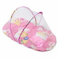 Kassy pop Cotton Bedding with a Mosquito Net with Pillow for Baby (0-24 Months) - Teddy Print