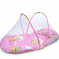 Kassy pop Cotton Bedding with a Mosquito Net with Pillow for Baby (0-24 Months) - Teddy Print