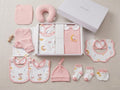 KASSY POP Newborn Baby Cotton 21pcs Clothing Set with Gift Box Pack - Pink