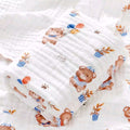 KASSY POP Kids Muslin Cotton Bath Towel, Blanket, Swaddle,105 X 105 cm -  Teddy Balloon