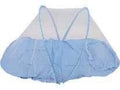 Kassy pop Dotted Cotton Bedding with a Mosquito Net with Pillow for Baby (0-24 Months) - Blue Polka