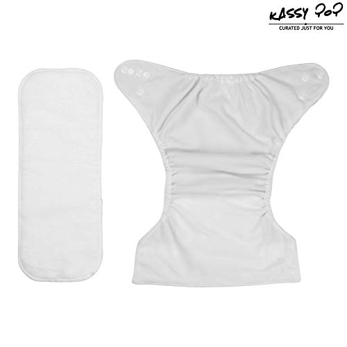 Kassy Pop 3 in 1 Pocket Polyester Cloth Diaper for Babies with One Piece 3 Layer Microfiber Insert, Reusable (0-36 Months)