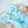 Kassy Pop 100% Bamboo Cotton Baby Swaddle Wrap Cum Receiving Blanket – Usable as a Burping Cloth & Bath Towel, Unisex, All Season Use, 125x100 cm
