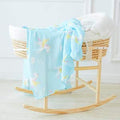 Kassy Pop 100% Bamboo Cotton Baby Swaddle Wrap Cum Receiving Blanket – Usable as a Burping Cloth & Bath Towel, Unisex, All Season Use, 125x100 cm