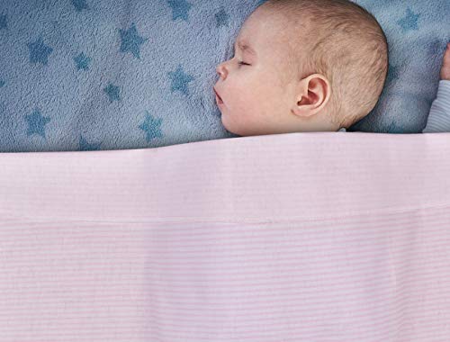 Kassy 100% Cotton Multipurpose Flannel Receiving Baby Blankets/ Wrapping Sheets/ Swaddles/ Nursing Covers for New Born to 1.5 Years, Premium Quality, Reusable, Unisex, Excellent Baby Shower Gift (Pack of 4)