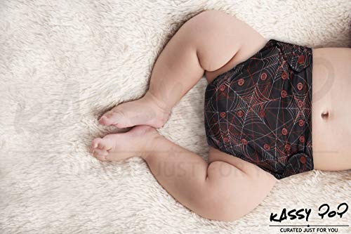 Kassy POP 3 in 1 Pocket Polyester Cloth Diaper for Babies, Free Size, Reusable, Insert Required (0-36 Months)