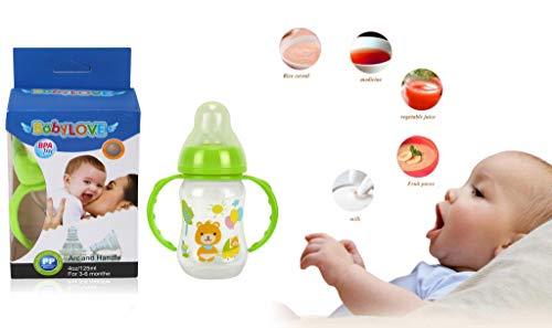 KASSY POP Curated Just for You Natural Feeding Bottle for Baby Boys and Girls, 125 ml (Green)