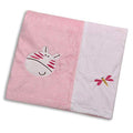 KASSY POP CURATED JUST FOR YOU 2 Tone Fleece Multipurpose Blanket Wrapping Sheets Swaddles (Pink)
