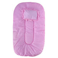 Kassy Pop Protective Baby Bedding with a Mosquito Net, Thick & Comfortable Cotton Bedding with a Pillow, Must Have for Baby Boys and Girls (0-24 Months) (Pink_dots1)