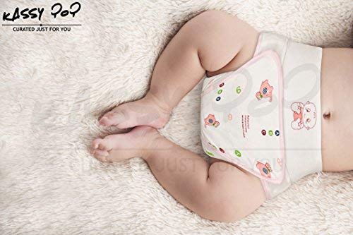 Kassy Pop Curated Just for You Baby Diaper Training Pants/Underwears/Briefs - Cute Diaper Nappy Covers for Baby -PNK-Elephant