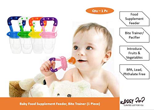 Kassy Pop Silicone Nipple Fresh Food Fruit Veggie Feeder Baby Feeding Nibbler with Handle