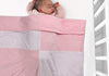 KASSY POP CURATED JUST FOR YOU 2 Tone Fleece Multipurpose Blanket Wrapping Sheets Swaddles (Pink)