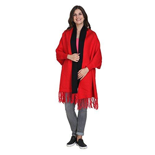 Winter Wear Warm Shawl Scarf Poncho Stole with Sleeves for Women! Large size, Premium, Perfect for Anniversary or Birthday gift!