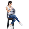 KASSY POP CURATED JUST FOR YOU Multi Use Nursing Breastfeeding Cover for Baby Boys and Girls (White and Black)