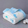 Kassy Pop Printed 6 Layer Bamboo Muslin Blanket Cum Swaddling Towel for Toddler Baby/AC Quilt/Multi-Purpose Blanket - (110cm x 110cm)