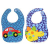 Square Waterproof Plastic Bibs! (Pack of 2) Comfortable Soft Baby Bib Keep Stains Off! Cute Baby Shower Gift for Boys & Girl