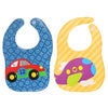 Square Waterproof Plastic Bibs! (Pack of 2) Comfortable Soft Baby Bib Keep Stains Off! Cute Baby Shower Gift for Boys & Girl