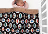 Kassy Pop Curated Just for You Unisex Organic Microfiber Fleece Blankets (Brown, 0-2 Years)