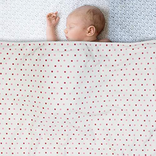 Kassy Pop Double Layer Minky Baby Swaddle Blanket for Babies/Infants/Toddlers, Plush Receiving Blanket for Crib, Bedding, Nursery, 2.5 x 3 ft, 0-3 Years