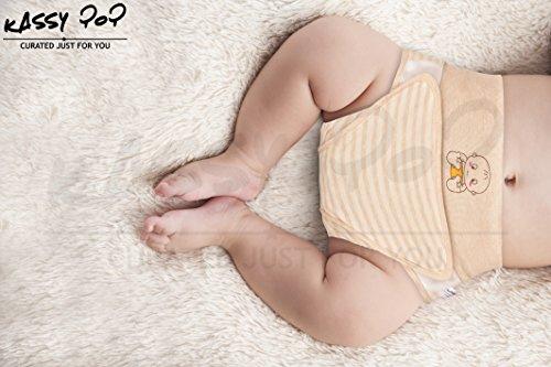 Kassy Pop Curated Just for You Baby Diaper Training Pants/Underwears/Briefs - Cute Diaper Nappy Covers for Baby - Brown-Strips-s